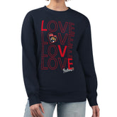 Florida Panthers - G-III 4Her by Carl Banks Women's Lots Of Love Team Logo Graphic Pullover Sweatshirt Navy