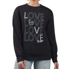 Los Angeles Kings - G-III 4Her by Carl Banks Women's Lots Of Love Team Logo Graphic Pullover Sweatshirt Black