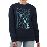 Seattle Kraken G-III 4Her by Carl Banks Women's Lots Of Love Team Logo Graphic Pullover Sweatshirt Deep Sea Blue