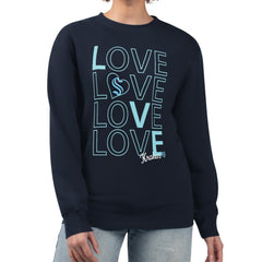 Seattle Kraken G-III 4Her by Carl Banks Women's Lots Of Love Team Logo Graphic Pullover Sweatshirt Deep Sea Blue