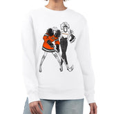 Anaheim Ducks - G-III 4Her by Carl Banks Women's Hockey Girls Team Graphic Fleece Pullover Sweatshirt White