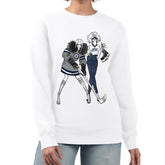 Winnipeg Jets - G-III 4Her by Carl Banks Women's Hockey Girls Team Graphic Fleece Pullover Sweatshirt White