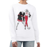 New Jersey Devils - G-III 4Her by Carl Banks Women's Hockey Girls Team Graphic Fleece Pullover Sweatshirt White
