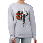 Philadelphia Flyers - G-III 4Her by Carl Banks Women's Hockey Girls Team Graphic Fleece Pullover Sweatshirt Heather Gray