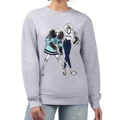 Seattle Kraken G-III 4Her by Carl Banks Women's Hockey Girls Team Graphic Fleece Pullover Sweatshirt Heather Gray
