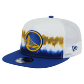 New Era - Golden State Warriors Dip-Dye 9FIFTY A-Frame Trucker Snapback Hat - White/Royal