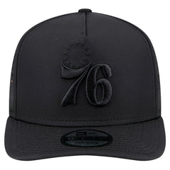 New Era - Philadelphia 76ers Vented 9FIFTY A-Frame Snapback Hat - Black