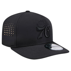 New Era - Philadelphia 76ers Vented 9FIFTY A-Frame Snapback Hat - Black