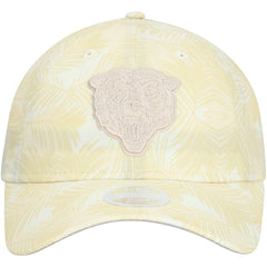 Chicago Bears New Era Women's Frond 9TWENTY Adjustable Hat Cream - NFL