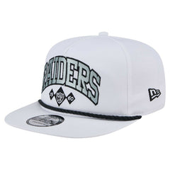 Las Vegas Raiders New Era Diamond Golfer Snapback Hat White - NFL