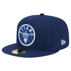 Tennessee Titans New Era Checkered 59FIFTY Fitted Hat Navy - NFL