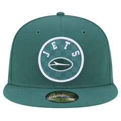 New York Jets New Era Checkered 59FIFTY Fitted Hat Green - NFL