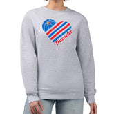 NBA - Oklahoma City Thunder G-III 4Her by Carl Banks Women's Heart Graphic Fleece Pullover Sweatshirt - Heather Gray