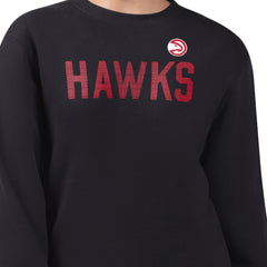 NBA - Atlanta Hawks G-III 4Her by Carl Banks Women's Dot Print Team Graphic Fleece Pullover Sweatshirt - Black