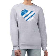 Detroit Lions G-III 4Her by Carl Banks Women's Heart Graphic Fleece Pullover Sweatshirt Heather Gray - NFL