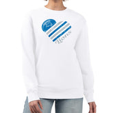 Detroit Lions G-III 4Her by Carl Banks Women's Heart Graphic Fleece Pullover Sweatshirt White - NFL