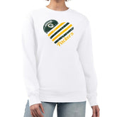 Green Bay Packers G-III 4Her by Carl Banks Women's Heart Graphic Fleece Pullover Sweatshirt White - NFL