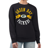 Green Bay Packers G-III 4Her by Carl Banks Women's Large Team Graphic Fleece Pullover Sweatshirt Black - NFL