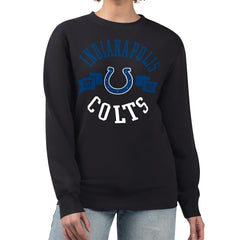 Indianapolis Colts G-III 4Her by Carl Banks Women's Large Team Graphic Fleece Pullover Sweatshirt Black - NFL