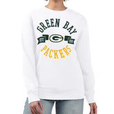 Green Bay Packers G-III 4Her by Carl Banks Women's Large Team Graphic Fleece Pullover Sweatshirt White - NFL