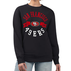 San Francisco 49ers G-III 4Her by Carl Banks Women's Large Team Graphic Fleece Pullover Sweatshirt Black - NFL