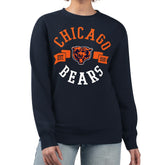 Chicago Bears G-III 4Her by Carl Banks Women's Large Team Graphic Fleece Pullover Sweatshirt Navy - NFL