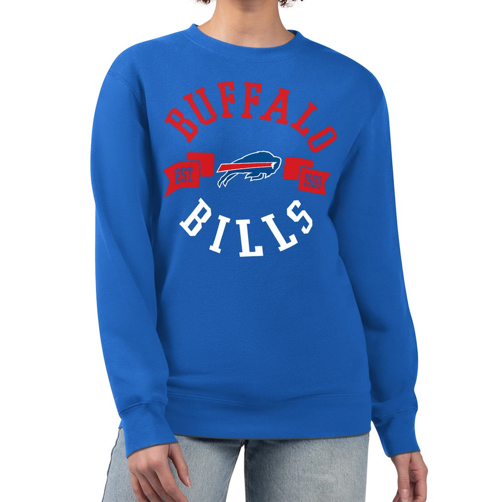 Buffalo Bills G-III 4Her by Carl Banks Women's Large Team Graphic Fleece Pullover Sweatshirt Royal - NFL