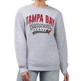 Tampa Bay Buccaneers G-III 4Her by Carl Banks Women's Filigree Logo Graphic Fleece Pullover Sweatshirt Heather Gray - NFL