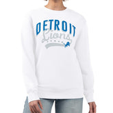 Detroit Lions G-III 4Her by Carl Banks Women's Filigree Logo Graphic Fleece Pullover Sweatshirt White - NFL