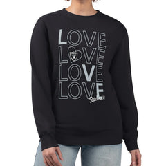 Las Vegas Raiders G-III 4Her by Carl Banks Women's Lots of Love Graphic Fleece Pullover Sweatshirt Black - NFL