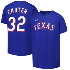 Evan Carter Texas Rangers Nike Youth Name & Number T-Shirt Online