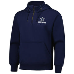 Dallas Cowboys Dunbrooke Unisex Defender Quarter-Zip Hoodie Navy - NFL