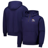 Denver Broncos Dunbrooke Unisex Defender Quarter-Zip Hoodie Navy - NFL
