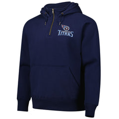 Tennessee Titans Dunbrooke Unisex Defender Quarter-Zip Hoodie Navy - NFL