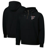 Atlanta Falcons Dunbrooke Unisex Defender Quarter-Zip Hoodie Black - NFL