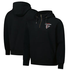 Atlanta Falcons Dunbrooke Unisex Defender Quarter-Zip Hoodie Black - NFL