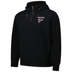Atlanta Falcons Dunbrooke Unisex Defender Quarter-Zip Hoodie Black - NFL