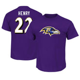 Derrick Henry Baltimore Ravens Big & Tall Player Name & Number T-Shirt Purple - Fanatics
