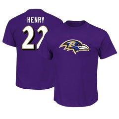Derrick Henry Baltimore Ravens Big & Tall Player Name & Number T-Shirt Purple - Fanatics