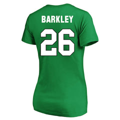 Saquon Barkley Philadelphia Eagles Women's Plus Size Fair Catch Name & Number Scoop Neck T-Shirt Kelly Green - NFL
