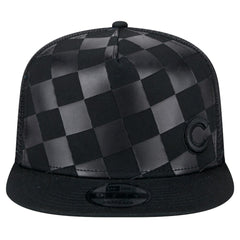 Chicago Cubs New Era Score Check 9FIFTY A-Frame Trucker Snapback Hat Lifestyle