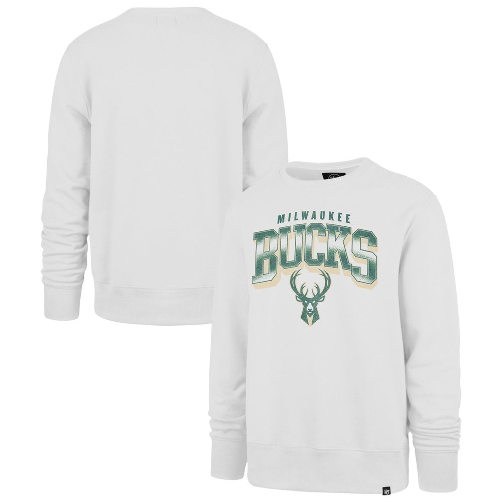 47 brand - Milwaukee Bucks '47 Spotlight Headline Pullover Sweatshirt - White