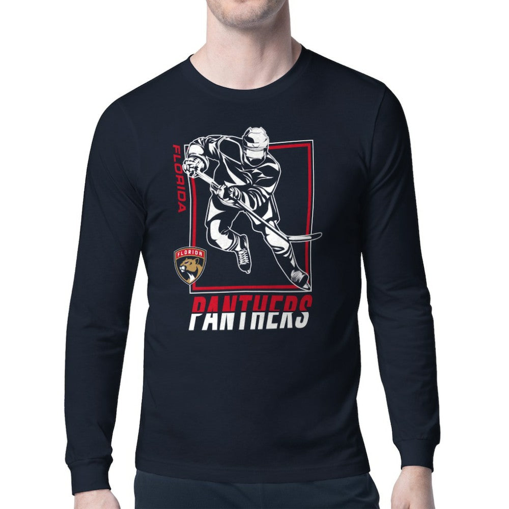 Florida Panthers - Starter Player Grid Long Sleeve T-Shirt Navy