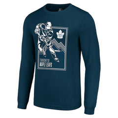Toronto Maple Leafs - Starter Player Grid Long Sleeve T-Shirt Blue