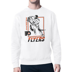 Philadelphia Flyers - Starter Player Grid Fleece Pullover Sweatshirt White
