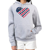 NBA - New Orleans Pelicans G-III 4Her by Carl Banks Women's Heart Pullover Hoodie - Heather Gray