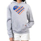NBA - New York Knicks G-III 4Her by Carl Banks Women's Heart Pullover Hoodie - Heather Gray