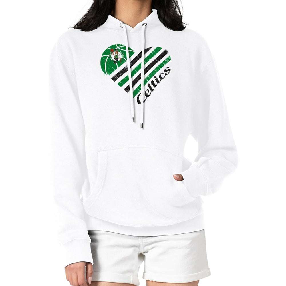 NBA - Boston Celtics G-III 4Her by Carl Banks Women's Heart Pullover Hoodie - White