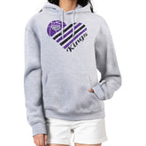 NBA - Sacramento Kings G-III 4Her by Carl Banks Women's Heart Pullover Hoodie - Heather Gray