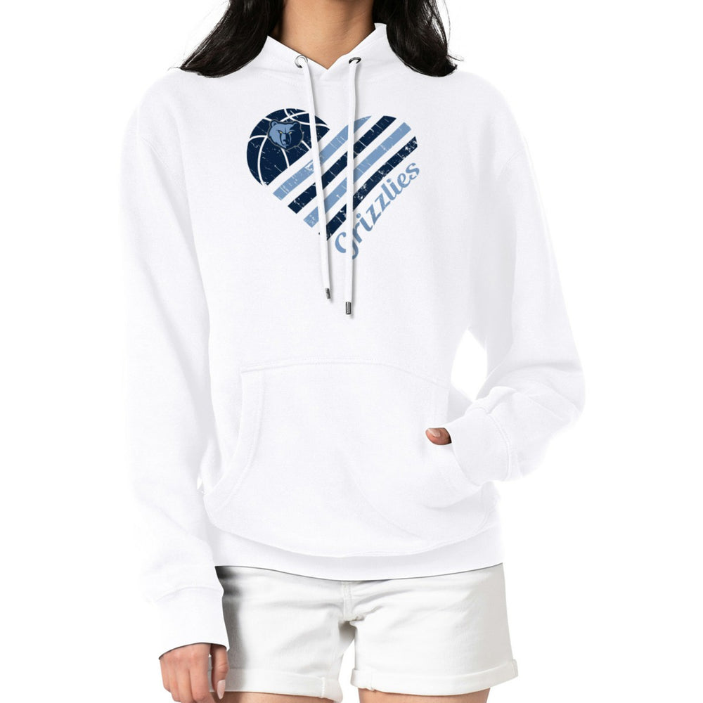 NBA - Memphis Grizzlies G-III 4Her by Carl Banks Women's Heart Pullover Hoodie - White